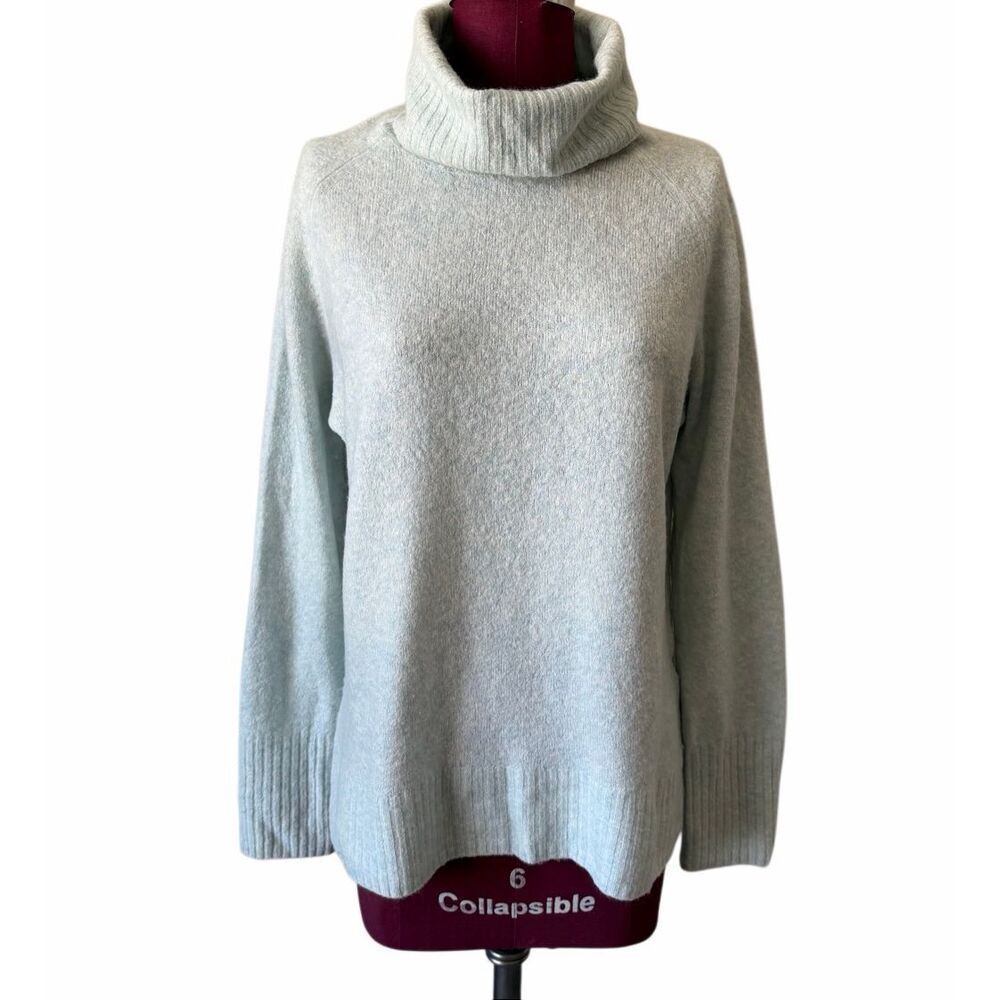 Aritzia The Group Babaton Sweater Turtleneck Wool Cashmere Light Mint Green Medi